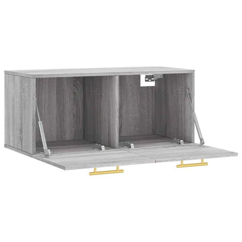 Casa si Gradina - Mobilier - Dulapuri si sifoniere - Dulapuri - Dulap de perete, gri sonoma, 80x36,5x35 cm, lemn compozit - Infinity.ro