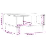 Casa si Gradina - Mobilier - Mese si birouri - Masute de cafea - Masa de cafea, negru, 60x60x30 cm, lemn compozit - Infinity.ro