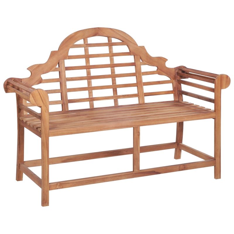 Casa si Gradina - Gradina si terasa - Mobilier exterior - Bancute de gradina - Banca de gradina, 127x58,5x92,5 cm, lemn masiv de tec - Infinity.ro