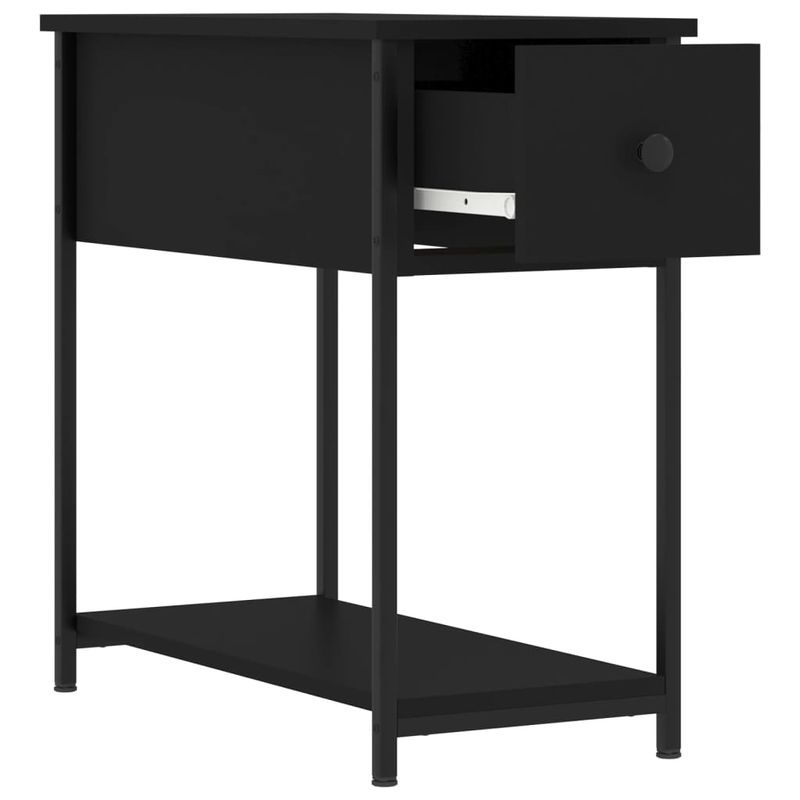 Casa si Gradina - Mobilier - Comode si corpuri - Noptiere - Noptiera, negru, 30x60x60 cm, lemn prelucrat - Infinity.ro