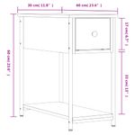 Casa si Gradina - Mobilier - Comode si corpuri - Noptiere - Noptiera, negru, 30x60x60 cm, lemn prelucrat - Infinity.ro