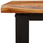 Casa si Gradina - Mobilier - Seturi de mobilier - Seturi mese si scaune - Set de masa din 3 piese, margini naturale, lemn masiv de acacia, lungime 160 cm - Infinity.ro