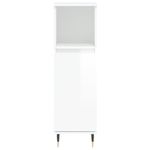 Casa si Gradina - Mobilier - Seturi de mobilier - Seturi baie - Set mobilier de baie, 3 piese, alb extralucios, lemn compozit - Infinity.ro