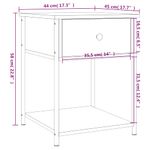 Casa si Gradina - Mobilier - Comode si corpuri - Noptiere - Noptiere, 2 buc., negru, 44x45x58 cm, lemn compozit - Infinity.ro