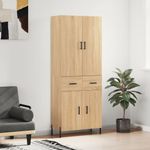 Casa si Gradina - Mobilier - Comode si corpuri - Comode - Dulap inalt, stejar sonoma, 69,5x34x180 cm, lemn compozit - Infinity.ro