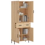 Casa si Gradina - Mobilier - Comode si corpuri - Comode - Dulap inalt, stejar sonoma, 69,5x34x180 cm, lemn compozit - Infinity.ro