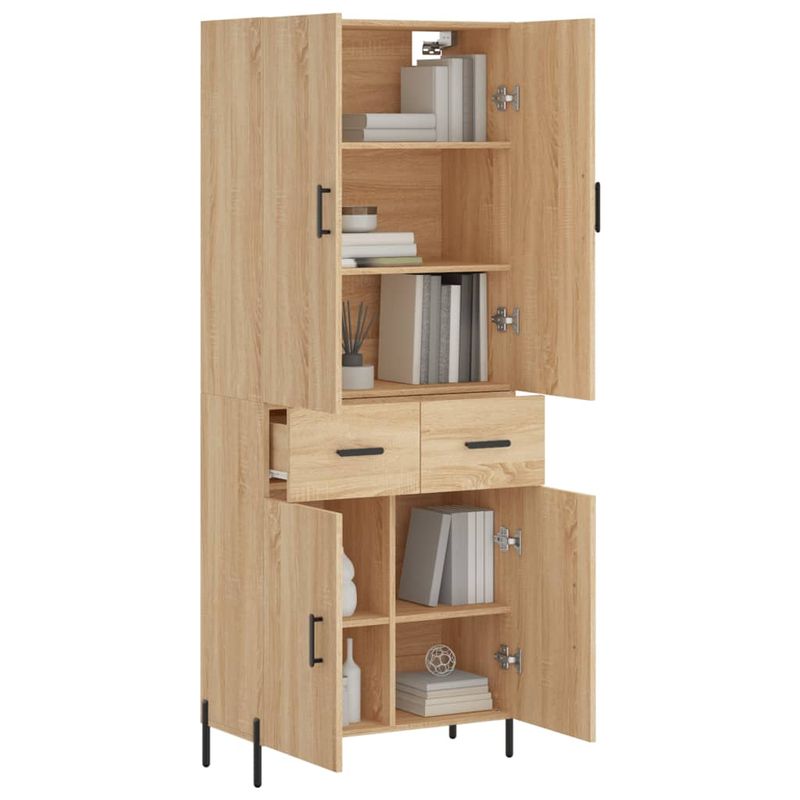 Casa si Gradina - Mobilier - Comode si corpuri - Comode - Dulap inalt, stejar sonoma, 69,5x34x180 cm, lemn compozit - Infinity.ro