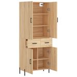 Casa si Gradina - Mobilier - Comode si corpuri - Comode - Dulap inalt, stejar sonoma, 69,5x34x180 cm, lemn compozit - Infinity.ro