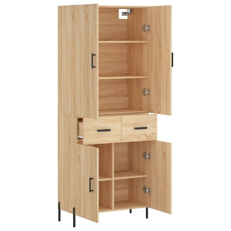 Casa si Gradina - Mobilier - Comode si corpuri - Comode - Dulap inalt, stejar sonoma, 69,5x34x180 cm, lemn compozit - Infinity.ro
