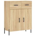 Casa si Gradina - Mobilier - Comode si corpuri - Comode - Dulap inalt, stejar sonoma, 69,5x34x180 cm, lemn compozit - Infinity.ro