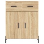 Casa si Gradina - Mobilier - Comode si corpuri - Comode - Dulap inalt, stejar sonoma, 69,5x34x180 cm, lemn compozit - Infinity.ro