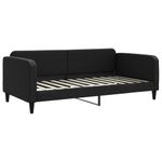 Casa si Gradina - Mobilier - Paturi si accesorii - Paturi - Pat de zi cu extensie, negru, 100x200 cm, textil - Infinity.ro