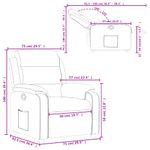 Casa si Gradina - Mobilier - Scaune si fotolii - Fotolii - Fotoliu rabatabil, albastru, catifea - Infinity.ro