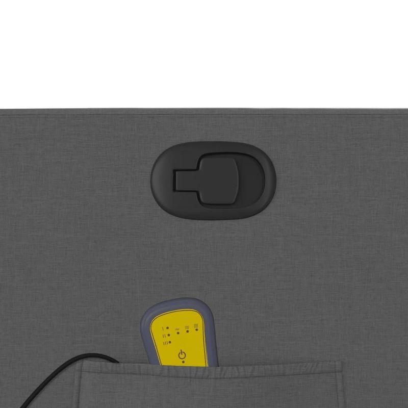 Casa si Gradina - Mobilier - Scaune si fotolii - Fotolii - Fotoliu de masaj rabatabil, gri inchis, material textil - Infinity.ro