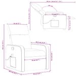 Casa si Gradina - Mobilier - Scaune si fotolii - Fotolii - Fotoliu de masaj rabatabil, gri inchis, material textil - Infinity.ro