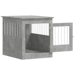 Petshop - Accesorii petshop - Culcusuri si custi - Custi interior si exterior - Lada pentru caini, gri beton, 64,5x80x71 cm, lemn compozit - Infinity.ro