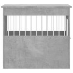 Petshop - Accesorii petshop - Culcusuri si custi - Custi interior si exterior - Lada pentru caini, gri beton, 64,5x80x71 cm, lemn compozit - Infinity.ro