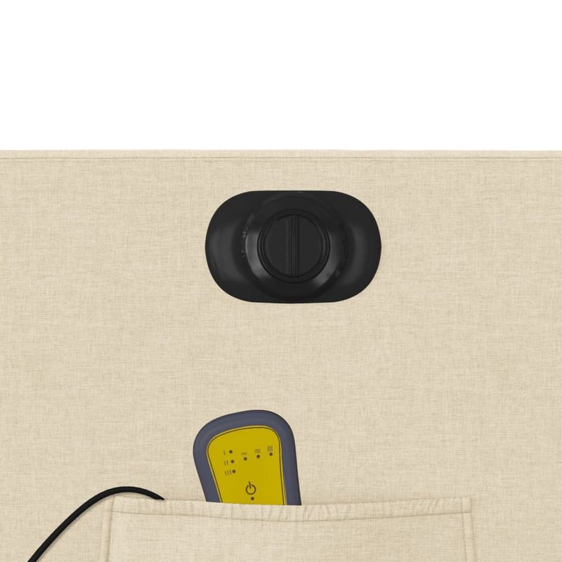 Casa si Gradina - Mobilier - Scaune si fotolii - Fotolii - Fotoliu electric de masaj rabatabil cu ridicare, crem, textil - Infinity.ro