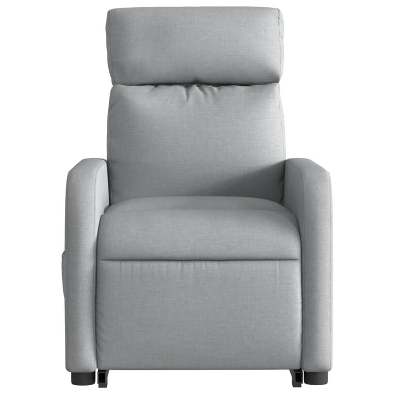 Casa si Gradina - Mobilier - Scaune si fotolii - Fotolii - Fotoliu electric rabatabil cu ridicare, gri deschis, textil - Infinity.ro