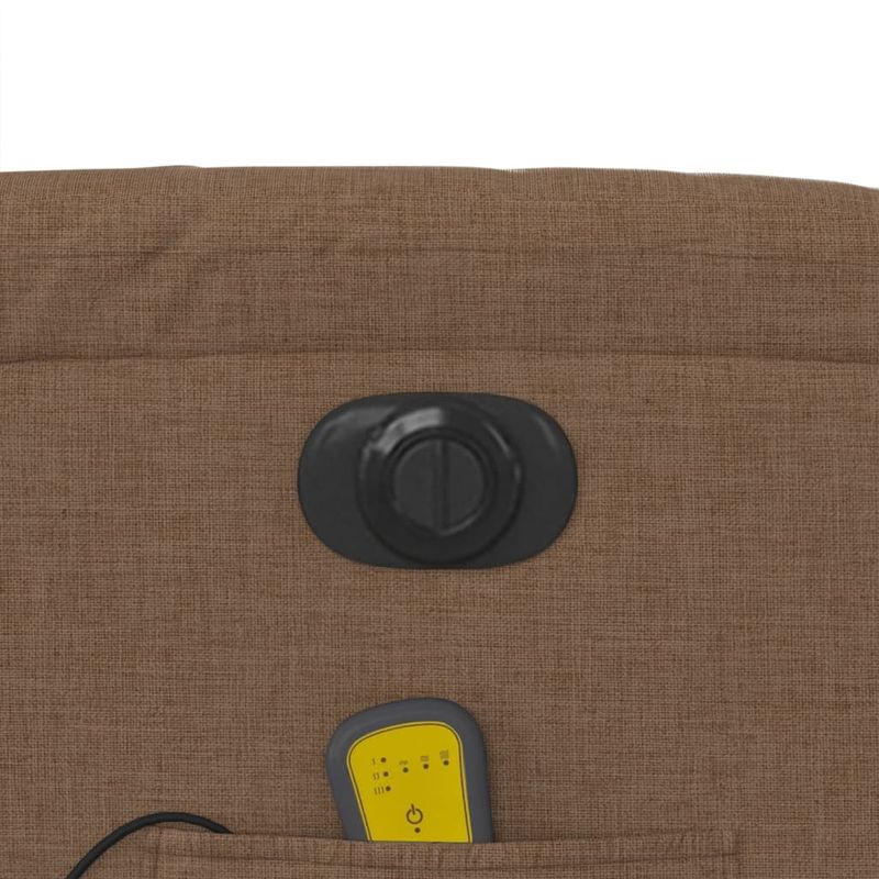 Ingrijire personala si Cosmetice - Sanatate si wellness - Articole wellness - Fotolii de masaj - Fotoliu electric de masaj rabatabil, maro, textil - Infinity.ro