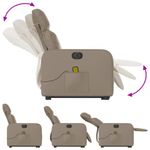 Ingrijire personala si Cosmetice - Sanatate si wellness - Articole wellness - Fotolii de masaj - Fotoliu electric masaj rabatabil cu ridicare, cappuccino - Infinity.ro