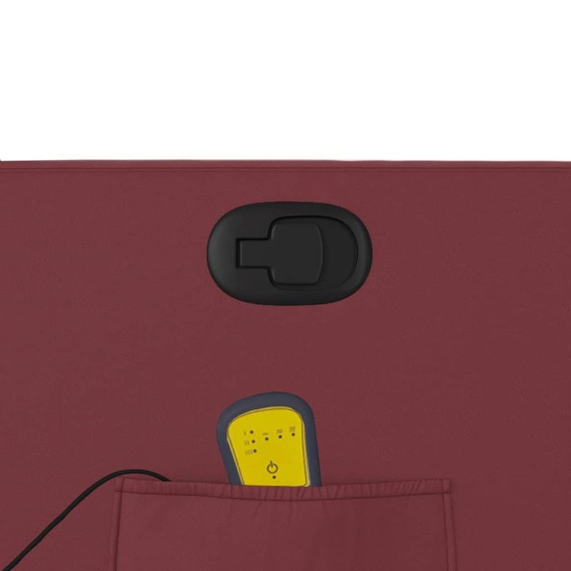 Ingrijire personala si Cosmetice - Sanatate si wellness - Articole wellness - Fotolii de masaj - Fotoliu de masaj rabatabil vertical, rosu vin, piele ecologica - Infinity.ro