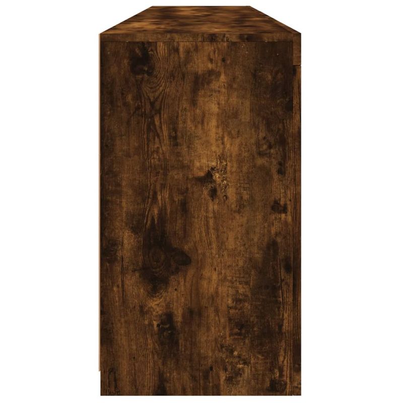 Casa si Gradina - Mobilier - Comode si corpuri - Comode - Servanta cu lumini LED, stejar fumuriu, 181,5x37x67 cm - Infinity.ro