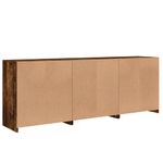 Casa si Gradina - Mobilier - Comode si corpuri - Comode - Servanta cu lumini LED, stejar fumuriu, 181,5x37x67 cm - Infinity.ro