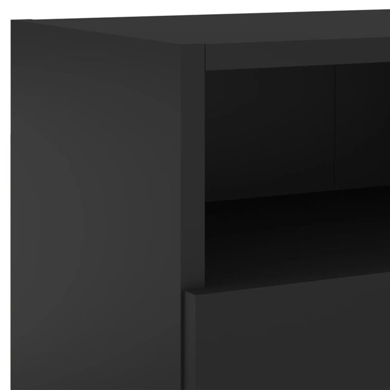 Casa si Gradina - Mobilier - Comode si corpuri - Comode - Comode TV de perete, negru, 80x30x30 cm, lemn prelucrat - Infinity.ro