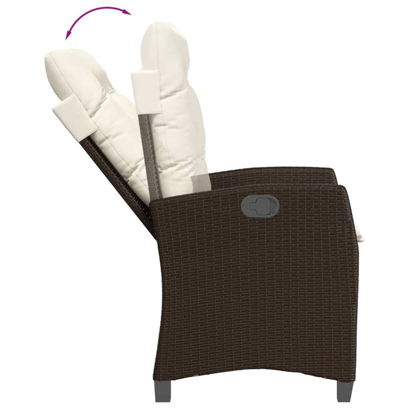 Casa si Gradina - Gradina si terasa - Mobilier exterior - Seturi mobila gradina - Set mobilier de gradina cu perne, 7 piese, maro, poliratan - Infinity.ro