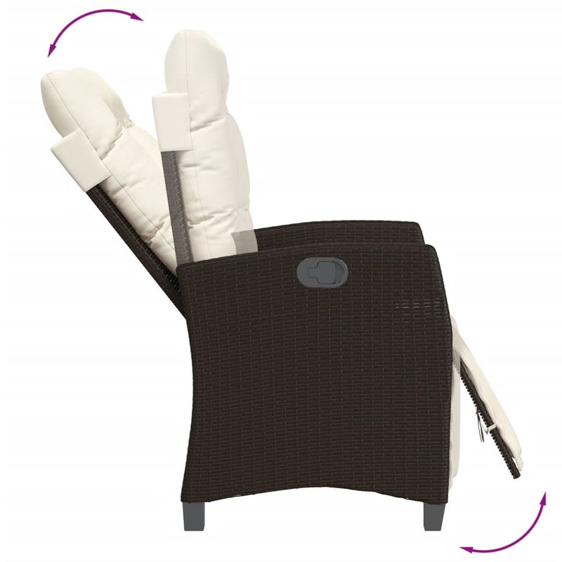 Casa si Gradina - Gradina si terasa - Mobilier exterior - Seturi mobila gradina - Set mobilier de gradina cu perne, 7 piese, maro, poliratan - Infinity.ro