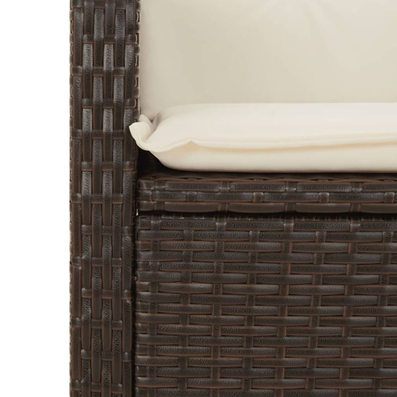 Casa si Gradina - Gradina si terasa - Mobilier exterior - Seturi mobila gradina - Set mobilier de gradina cu perne, 7 piese, maro, poliratan - Infinity.ro