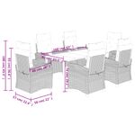 Casa si Gradina - Gradina si terasa - Mobilier exterior - Seturi mobila gradina - Set mobilier de gradina cu perne, 7 piese, maro, poliratan - Infinity.ro