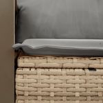 Casa si Gradina - Gradina si terasa - Mobilier exterior - Canapele si fotolii gradina - Canapea de gradina cu perne, 2 locuri, bej, poliratan - Infinity.ro