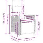 Casa si Gradina - Gradina si terasa - Mobilier exterior - Scaune si sezlonguri gradina - Scaun de gradina rabatabil cu suport picioare mix bej poliratan - Infinity.ro