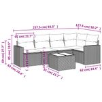 Casa si Gradina - Gradina si terasa - Mobilier exterior - Canapele si fotolii gradina - Set canapele de gradina cu perne, 6 piese, bej, poliratan - Infinity.ro