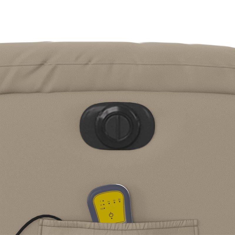 Ingrijire personala si Cosmetice - Sanatate si wellness - Articole wellness - Fotolii de masaj - Fotoliu electric masaj rabatabil cu ridicare, cappuccino - Infinity.ro