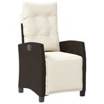 Casa si Gradina - Gradina si terasa - Mobilier exterior - Scaune si sezlonguri gradina - Scaun de gradina rabatabil cu suport picioare,2 buc., poliratan - Infinity.ro