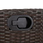 Casa si Gradina - Gradina si terasa - Mobilier exterior - Scaune si sezlonguri gradina - Scaun de gradina rabatabil cu suport picioare,2 buc., poliratan - Infinity.ro