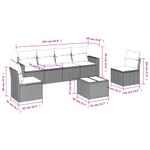 Casa si Gradina - Gradina si terasa - Mobilier exterior - Canapele si fotolii gradina - Set canapele de gradina cu perne, 7 piese, negru, poliratan - Infinity.ro
