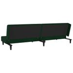 Casa si Gradina - Mobilier - Canapele si coltare - Canapele - Canapea extensibila cu 2 locuri, 2 perne, verde inchis catifea - Infinity.ro