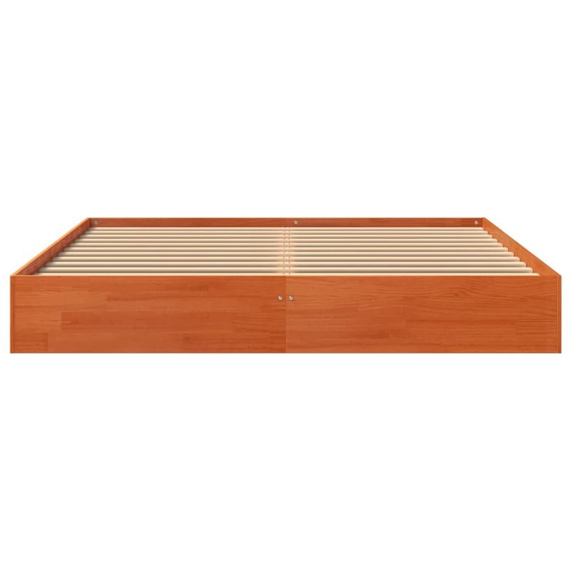 Casa si Gradina - Mobilier - Paturi si accesorii - Paturi - Cadru de pat, maro ceruit, 160x200 cm, lemn masiv de pin - Infinity.ro