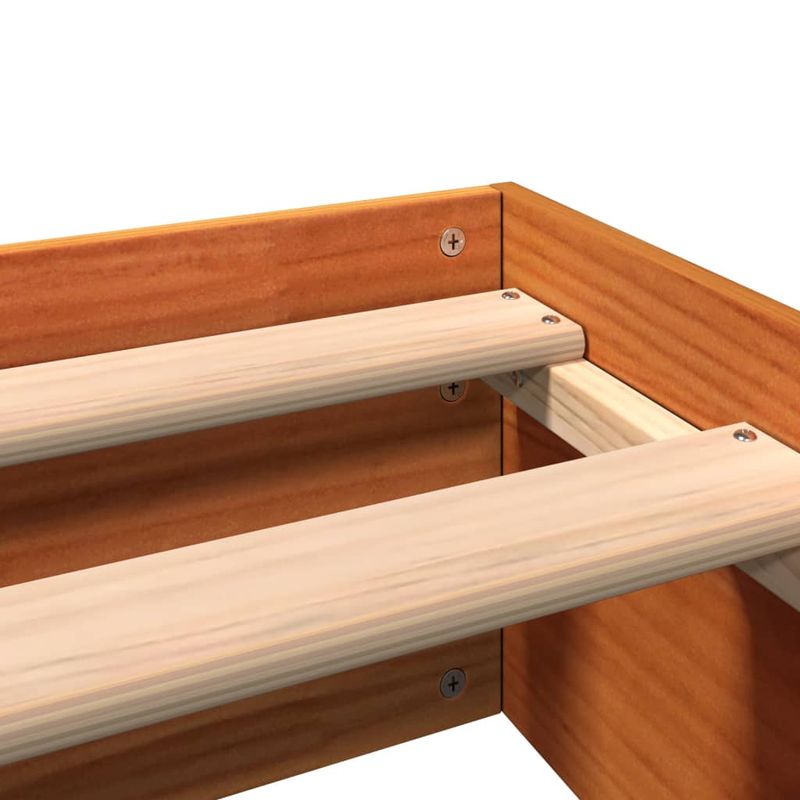 Casa si Gradina - Mobilier - Paturi si accesorii - Paturi - Cadru de pat, maro ceruit, 160x200 cm, lemn masiv de pin - Infinity.ro