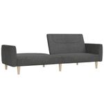 Casa si Gradina - Mobilier - Canapele si coltare - Canapele - Canapea extensibila cu 2 locuri, gri inchis, textil - Infinity.ro