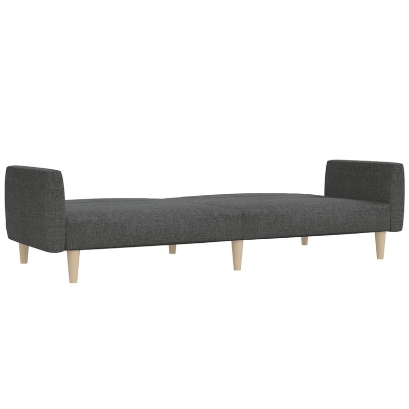 Casa si Gradina - Mobilier - Canapele si coltare - Canapele - Canapea extensibila cu 2 locuri, gri inchis, textil - Infinity.ro