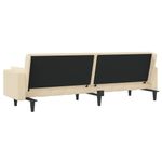 Casa si Gradina - Mobilier - Canapele si coltare - Canapele - Canapea extensibila cu 2 locuri, 2 perne, crem, textil - Infinity.ro
