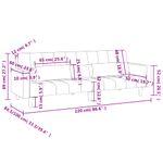 Casa si Gradina - Mobilier - Canapele si coltare - Canapele - Canapea extensibila cu 2 locuri, 2 perne, crem, textil - Infinity.ro