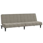 Casa si Gradina - Mobilier - Canapele si coltare - Canapele - Canapea extensibila cu 2 locuri, gri deschis, catifea - Infinity.ro