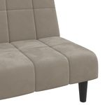 Casa si Gradina - Mobilier - Canapele si coltare - Canapele - Canapea extensibila cu 2 locuri, gri deschis, catifea - Infinity.ro
