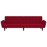 Casa si Gradina - Mobilier - Canapele si coltare - Canapele - Canapea extensibila cu 2 locuri, rosu vin, catifea - Infinity.ro